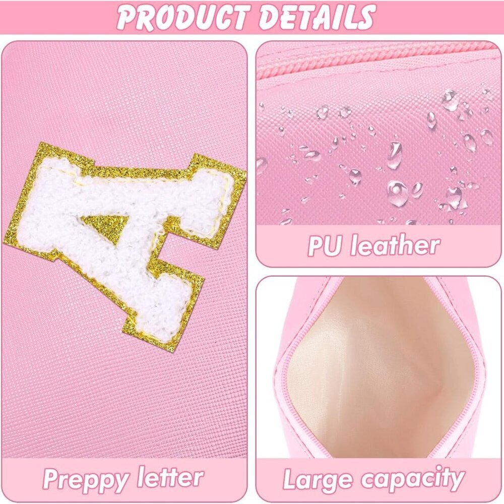 Initial Makeup Bag Personalized Preppy Cosmetic B… - image 6